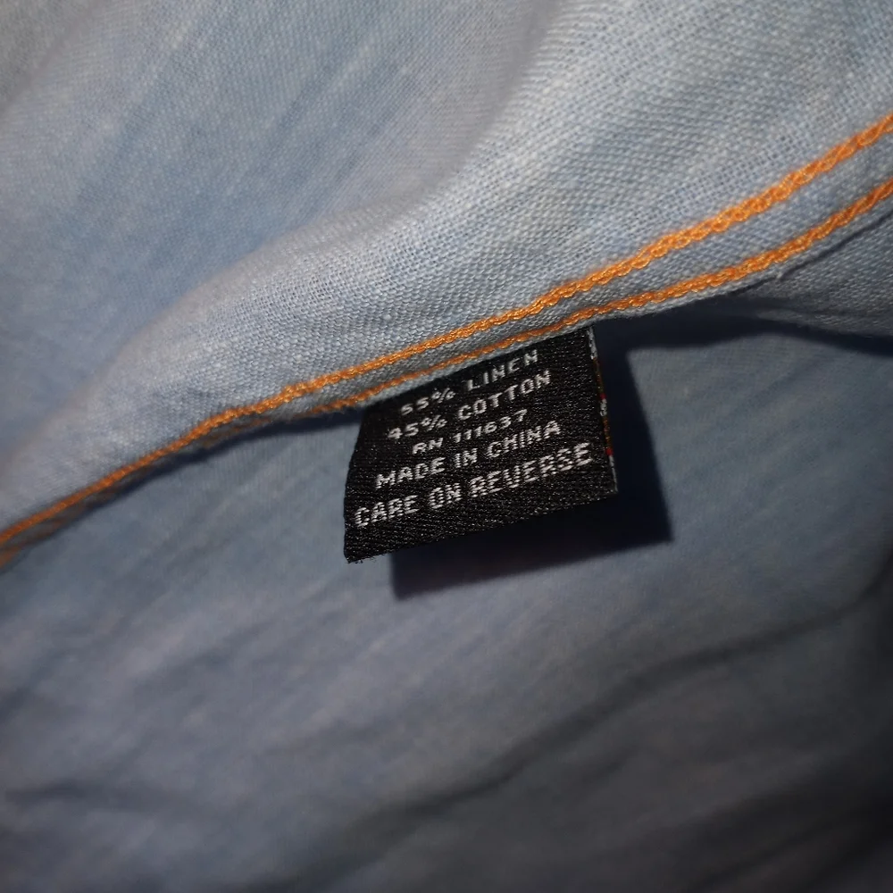 💥Clearance💥 Arnold Zimberg Linen and Cotton Shirt, M - Picture 11 of 11